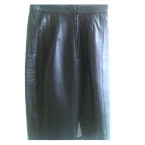 Cute Black Leather Skirt